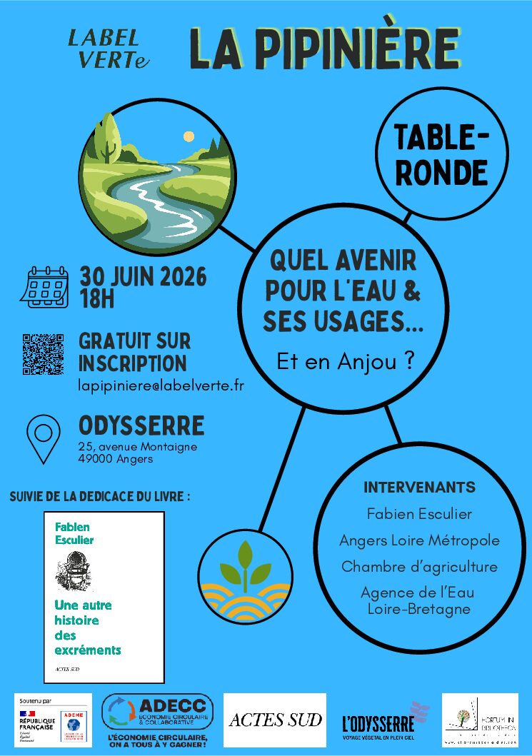 Table ronde – Quel avenir pour l’eau et ses usages en Anjou