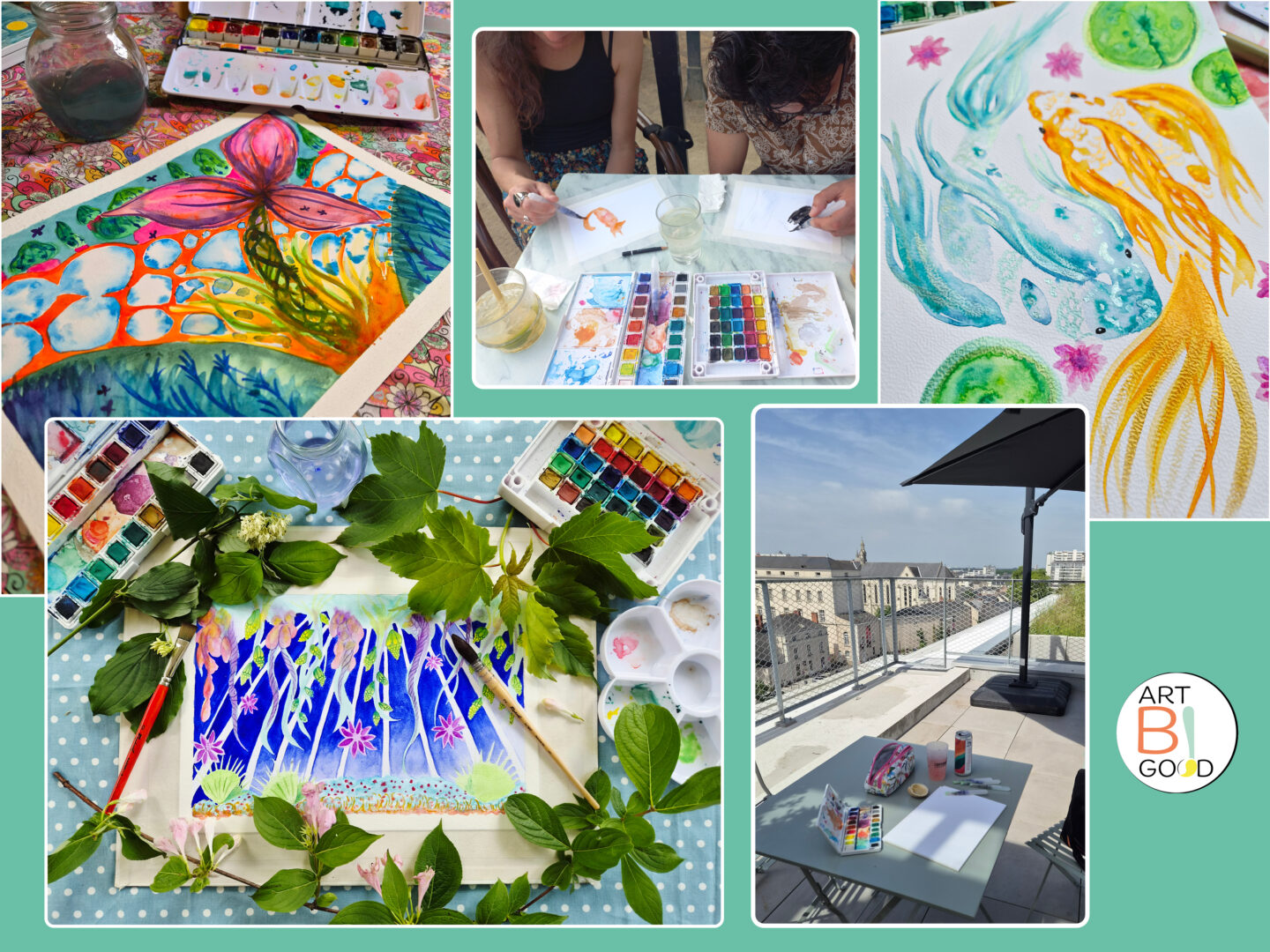 Atelier créatif : aquarelle avec Art&rsquo;B Good